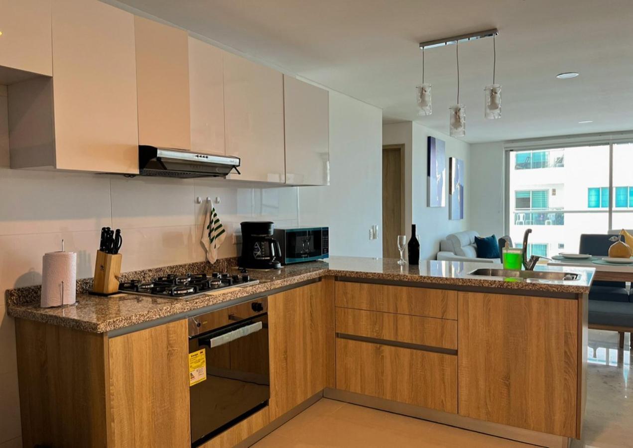 Exclusivo Apartamento Frente Al Mar En Cartagena Luaran gambar